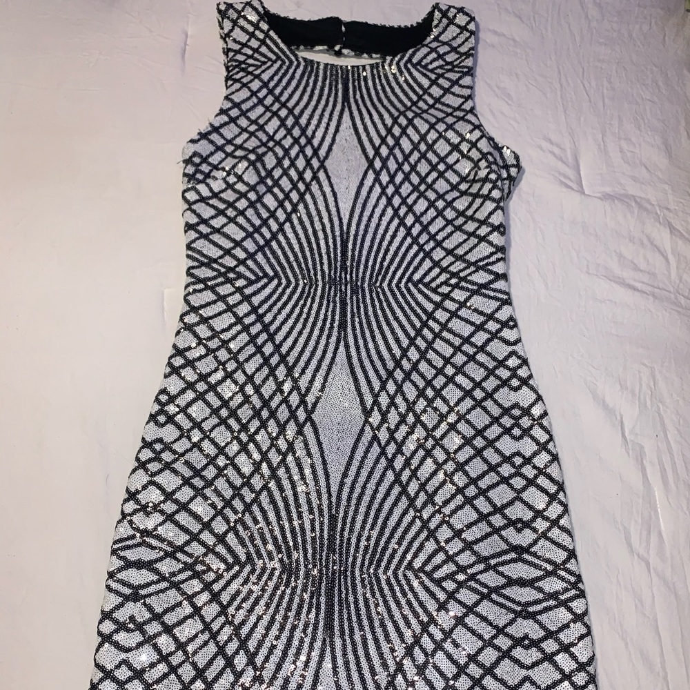 Black and white dress
